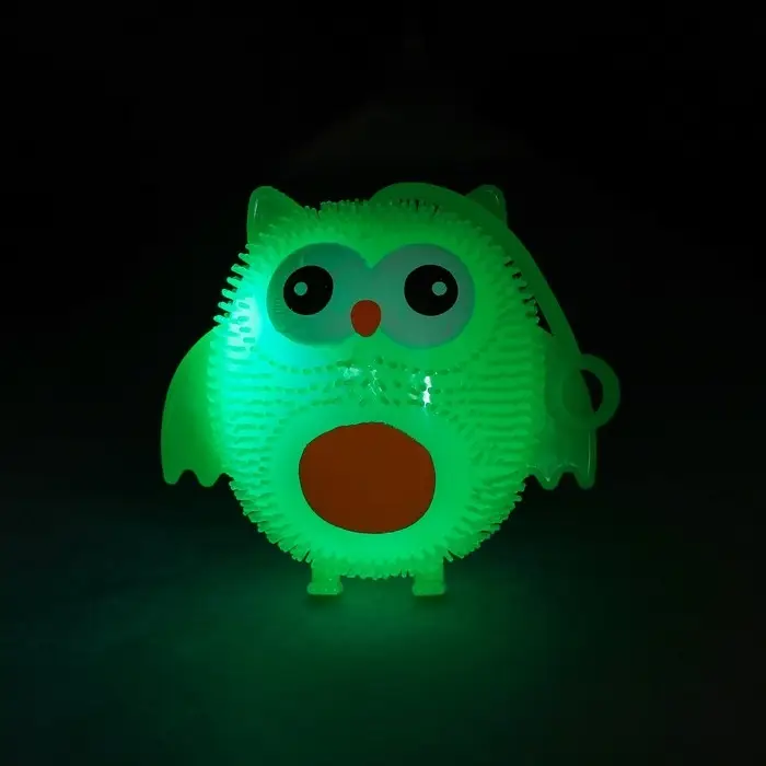 Ёжка «Сова», световой, цвета МИКС