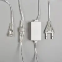 Гирлянда &laquo;Сосульки&raquo; 3&times;0.5 м, IP44, прозрачная нить, 288 LED, свечение белое с эффектом стекания, 12 В