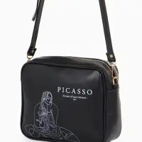 Сумка женская на молнии TEXTURA, 22&times;8&times;17 см, чёрная