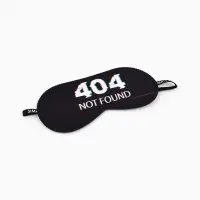 Маска для сна Not found, 19.3&times;9.5 см, чёрная