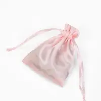Набор подарочных атласных мешочков 50 шт., 8*10см, цвет светло-розовый (9911259) Набор подарочных атласных мешочков 50 шт., 8*10см, цвет светло-розовый (9911259)