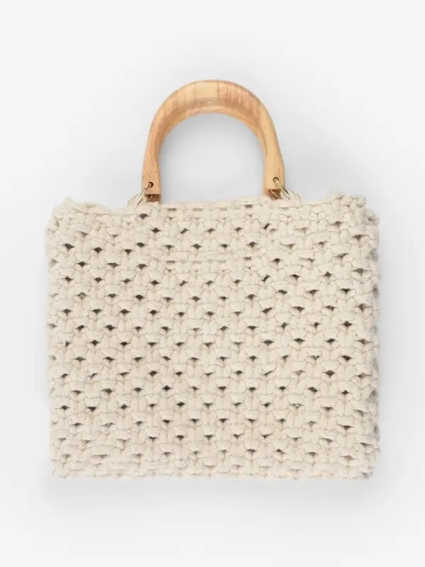 Ручки для сумки деревянные, с полукольцами, 10.3&times;8 см, 2 шт., цвет бежевый, золотой