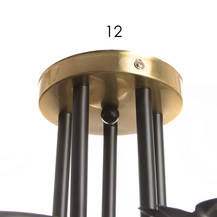 Люстра Люстра "Дассе" 5хЕ27 40Вт черно-бронзовый 53х53х24 см