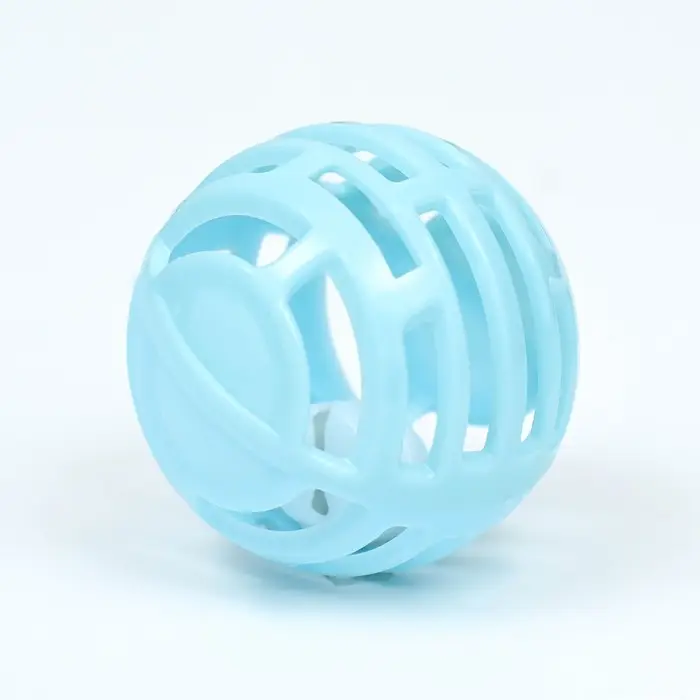 Шарик для кошек сетчатый  с бубенчиком, 4,5 см, голубой Шарик для кошек сетчатый  с бубенчиком, 4,5 см, голубой