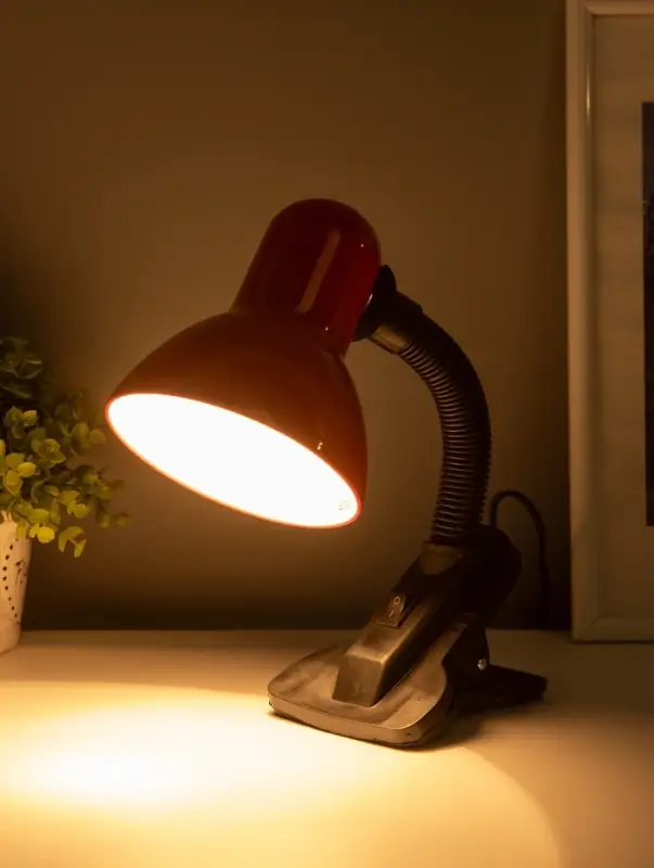 Светильник настольный MRC-123B, E27, 1&times;60 Вт, красный