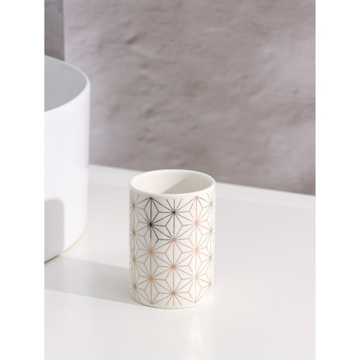 Набор аксессуаров для ванной комнаты Доляна «Андромеда», 3 предмета (дозатор 250 мл, мыльница, стакан), цвет белый Набор аксессуаров для ванной комнаты Доляна «Андромеда», 3 предмета (дозатор 250 мл, мыльница, стакан), цвет белый