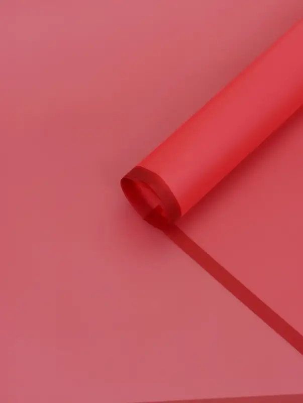 Пленка флористическая для цветов, &laquo;Полупрозрачная кайма&raquo;, бордовая, 57&times;57 см