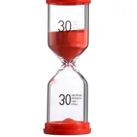 Часы песочные Happy time, на 30 минут, 4.4&times;12.6 см, красные