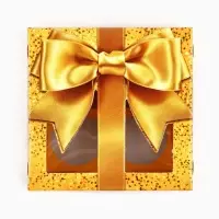 Коробка под 4 конфеты со скретч-слоем &laquo;Бант&raquo;, 10.5&times;10.5&times;3.5 см