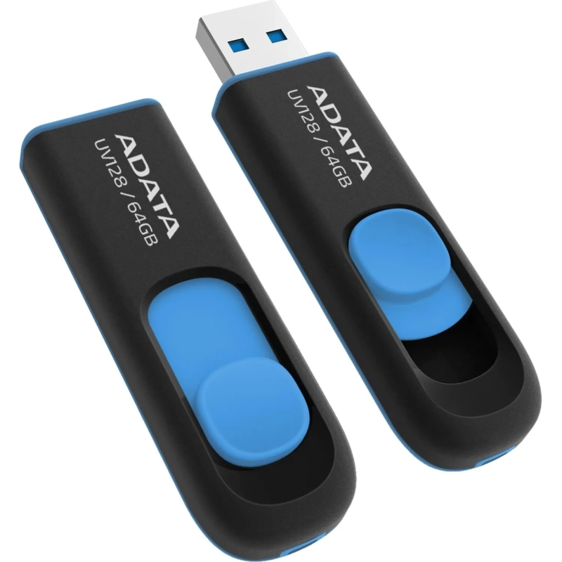 Флеш-память ADATA UV128, 64GB, AUV128-64G-RBE