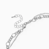 Кулон &laquo;Цепь&raquo;, фламинго, цвет серебро