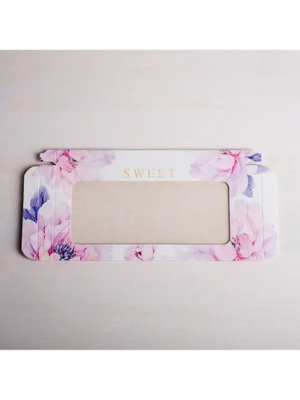 Коробка для шоколада, кондитерская упаковка с окном, Sweet, 17.3 х 8.8 х 1.5 см Коробка для шоколада, кондитерская упаковка с окном, Sweet, 17.3 х 8.8 х 1.5 см