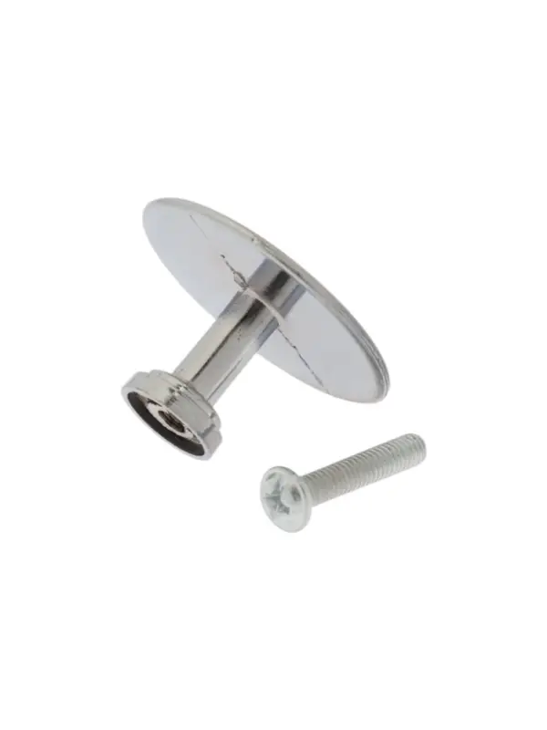 Ручка-кнопка ТУНДРА РК015CP, цвет хром, 8 шт.