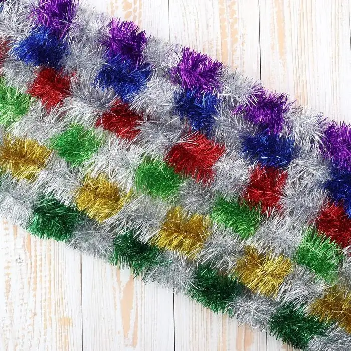 Мишура новогодняя «Зимнее волшебство. Узкая двухцветка», d = 4 см, 200 см, МИКС Мишура новогодняя «Зимнее волшебство. Узкая двухцветка», d = 4 см, 200 см, МИКС