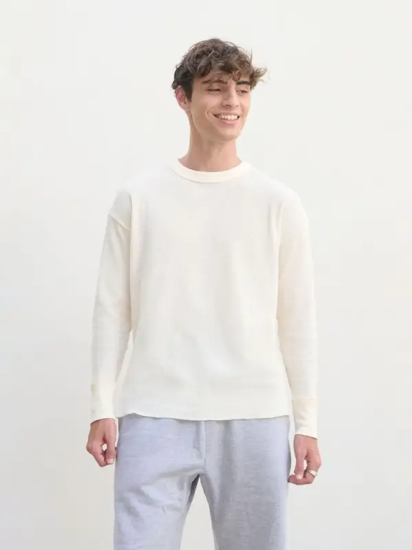 Футболка с длинным рукавом Thermal T, бежевая (неокрашенная), размер S Футболка с длинным рукавом Thermal T, бежевая (неокрашенная), размер S