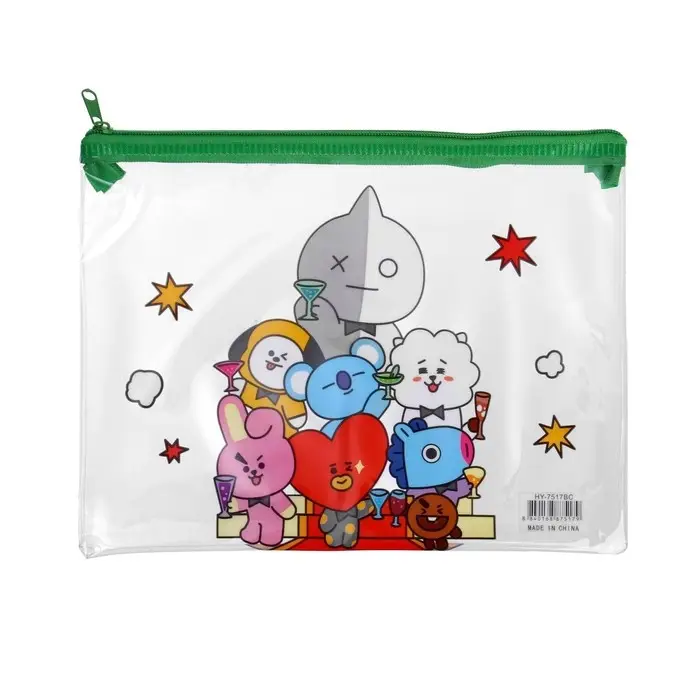 Папка на молнии А5 "Милашки", МИКС