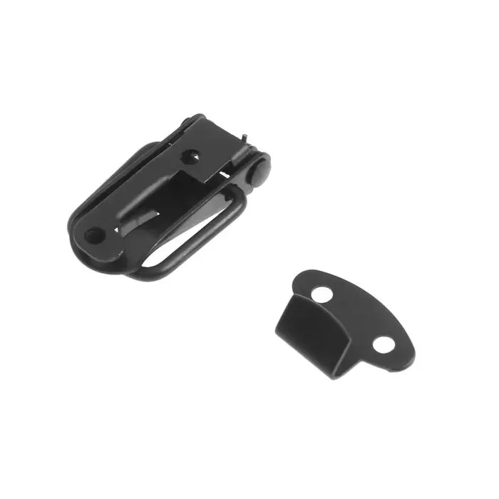 Замок-защелка на ящик, 3.5 см, железный, черный, с проушиной,10 шт. Замок-защелка на ящик, 3.5 см, железный, черный, с проушиной,10 шт.