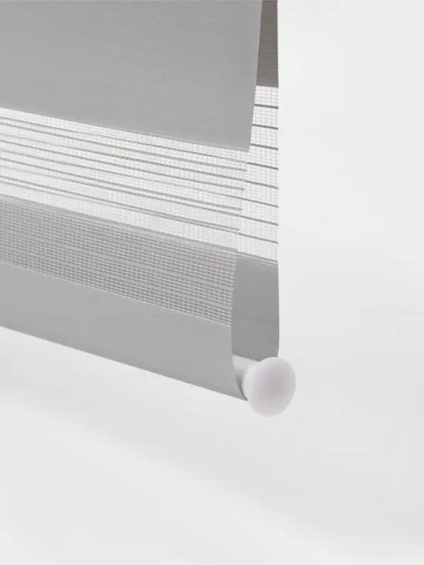 Штора рулонная 50&times;160 см &laquo;День и Ночь&raquo;, по полотну 46&times;160 см, цвет стальной