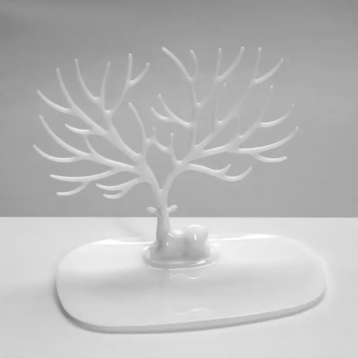 Подставка универсальная &laquo;Олень ветвистый&raquo;, 17&times;10.2&times;14.5 см, прямоугольное основание, белая