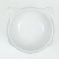 Миска керамическая &laquo;Киса&raquo; на подставке-лапках 200 мл 13&times;12&times;8 см, белая