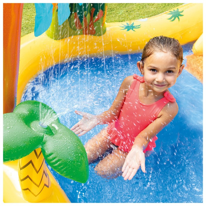 Игровой центр «Динозавр», с распылителем, 249 х 191 х 109 см, от 2 лет, 57444NP INTEX Игровой центр «Динозавр», с распылителем, 249 х 191 х 109 см, от 2 лет, 57444NP INTEX