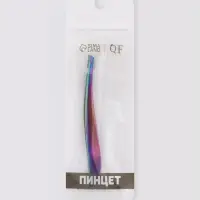 Пинцет скошенный, 9 см, разноцветный