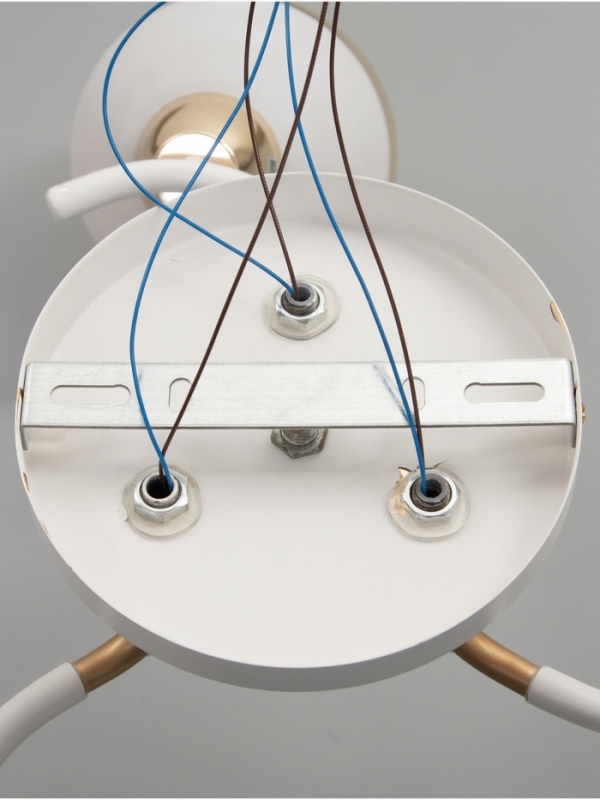 Люстра Люстра "Анден" 3хЕ27 40Вт бело-золотой 51х51х22 см