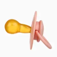 Соски-пустышки, от 6 мес., латекс, классические, в контейнере, набор из 2 шт., нюд/персиковый, M&B