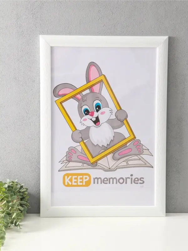 Фоторамка для фото 40&times;60 см Keep memories Luxe Elegance, пластик, белый, (пластиковый экран)