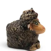 Копилка для денег &laquo;Овечка с бантиком&raquo;, 15&times;18 см, коричневая