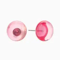 Серьги пластик &laquo;Монпансье. Круг&raquo;, 1.5 см, розовые