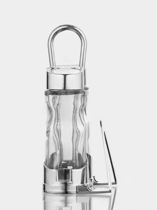 Набор для специй Доляна &laquo;Эксклюзив&raquo;, 40 мл, 2 предмета: солонка, перечница, салфетница - подставка, стекло, пластик, прозрачный