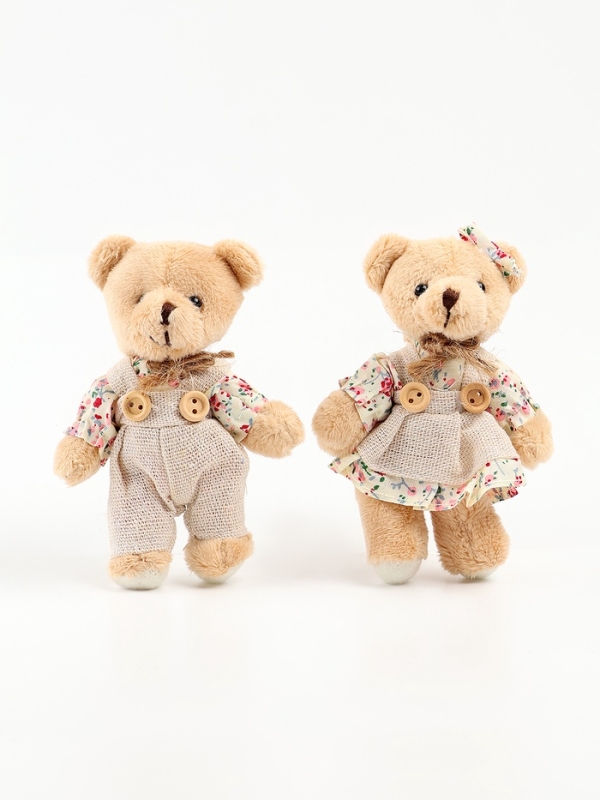 Мягкая игрушка  Мягкая игрушка "Мишка в комбинезоне", 11х7х5 см