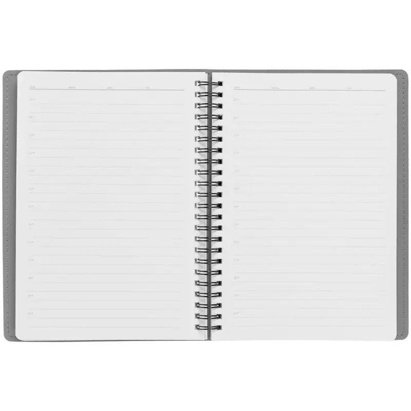 Ежедневник Spring Shall, недатированный, черный с серым Ежедневник Spring Shall, недатированный, черный с серым