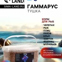 Корм для рыб и черепах &laquo;Пижон&raquo; гаммарус тушка, ведро, 3.3 л