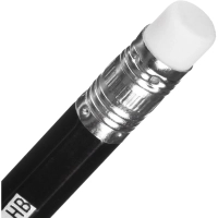 Карандаш чернографитный Выбор есть, НВ, пластик, с ласт, черн.корп,12шт/уп