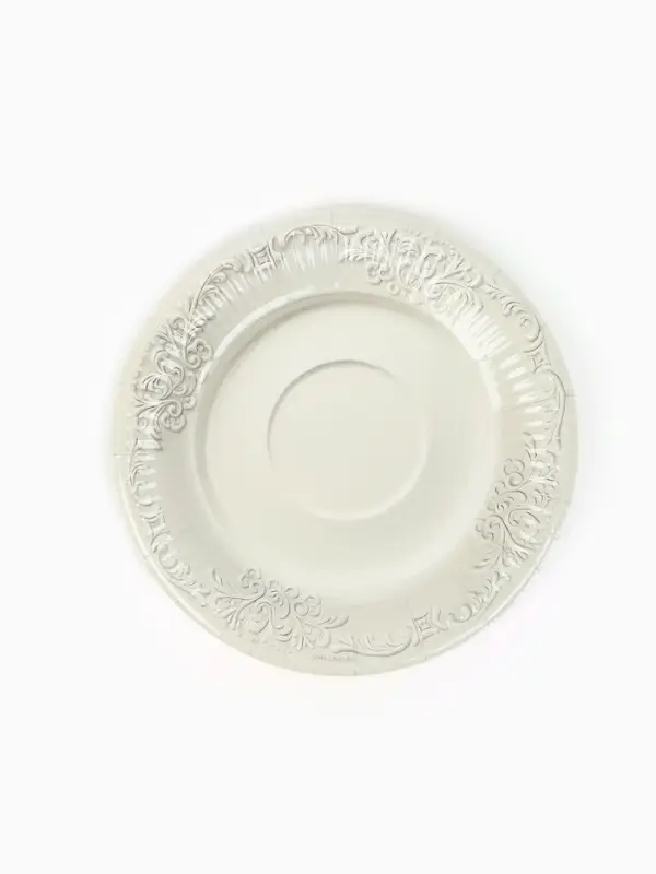 МП Набор бумажной посуды МП Набор бумажной посуды "Керамика белый, узоры", 12 персон