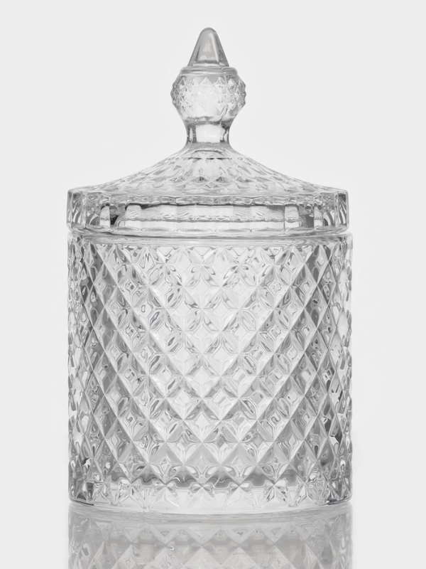 Конфетница с крышкой Конфетница с крышкой "Рапунцель" 550 мл 10,5х10,5х18 см