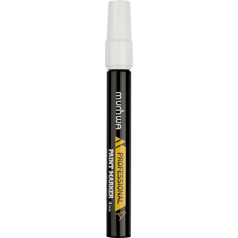 Маркер -краска MunHwa Professional Paint Marker белая, 4мм, нитро-основа