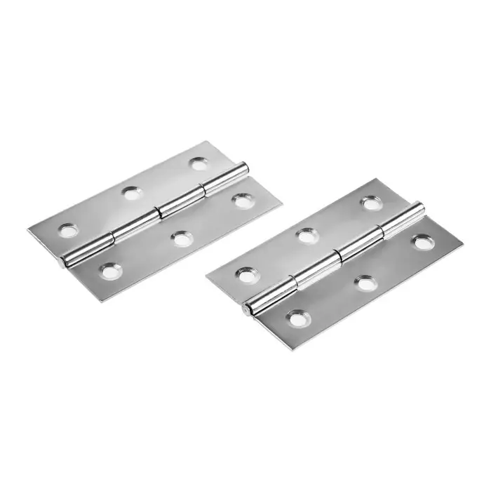 Петля накладная ТУНДРА, 66×38×0.9 мм, цвет хром, 2 шт. Петля накладная ТУНДРА, 66×38×0.9 мм, цвет хром, 2 шт.