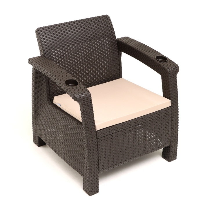 Подушка для дивана Альтернатива 53.5 х 49 х 5 см, оксфорд 420, бежевая Подушка для дивана Альтернатива 53.5 х 49 х 5 см, оксфорд 420, бежевая