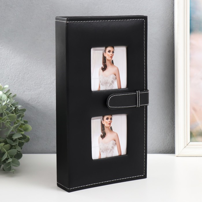 Фотоальбом на 300 фото 10х15 см Фотоальбом на 300 фото 10х15 см "Черный" кожзам МИКС 33х19х6 см