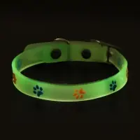 Ошейник, светящийся в темноте, "Яркие следы" (люминесцентный), 30 х 1 см, фиолетово-жёлтый Ошейник, светящийся в темноте, "Яркие следы" (люминесцентный), 30 х 1 см, фиолетово-жёлтый