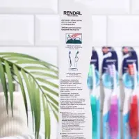 Зубная щётка Rendall Journey, средней жёсткости, складная, микс, 1 шт.