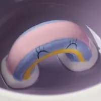 Кружка Доляна &laquo;Радуга&raquo;, 475 мл, керамика, с фигуркой, белая/сиреневая