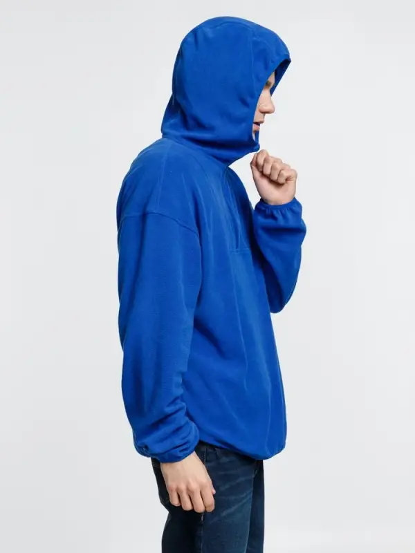 Анорак флисовый унисекс Fliska, ярко-синий, размер XS/S Анорак флисовый унисекс Fliska, ярко-синий, размер XS/S