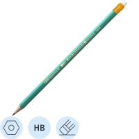 Карандаш чернографитный EVOLUTION ЭКО HB с ластиком пласт., Франция