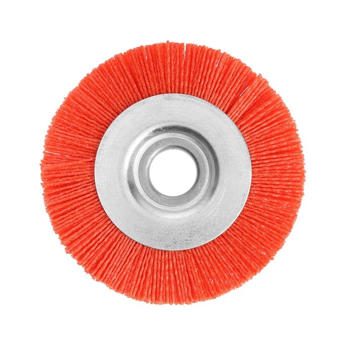 Щетка нейлоновая для УШМ ТУНДРА, плоская, посадка 22 мм, 125 мм Щетка нейлоновая для УШМ ТУНДРА, плоская, посадка 22 мм, 125 мм