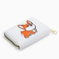 Кошелёк детский Выбражулька &laquo;Корги&raquo;, на молнии, белый