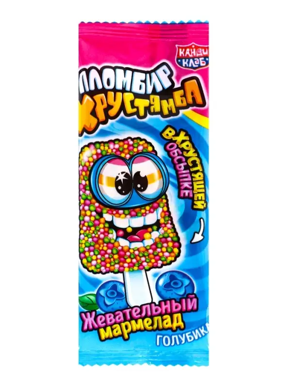 Жевательный мармелад в хрустящей обсыпке "Пломбир Хрустямба" ассорти 15г
